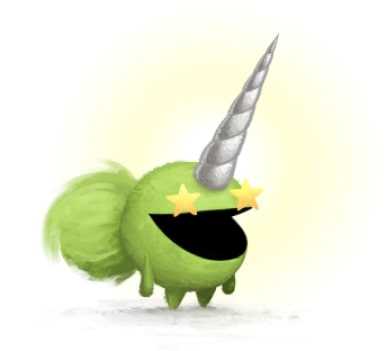 green horned monster