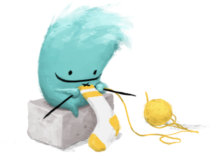 Monster knitting
