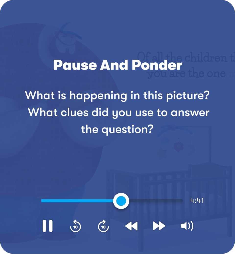 Vooks mobile pause and ponder menu