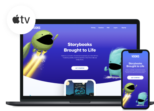 Vooks in various devices and Apple Tv